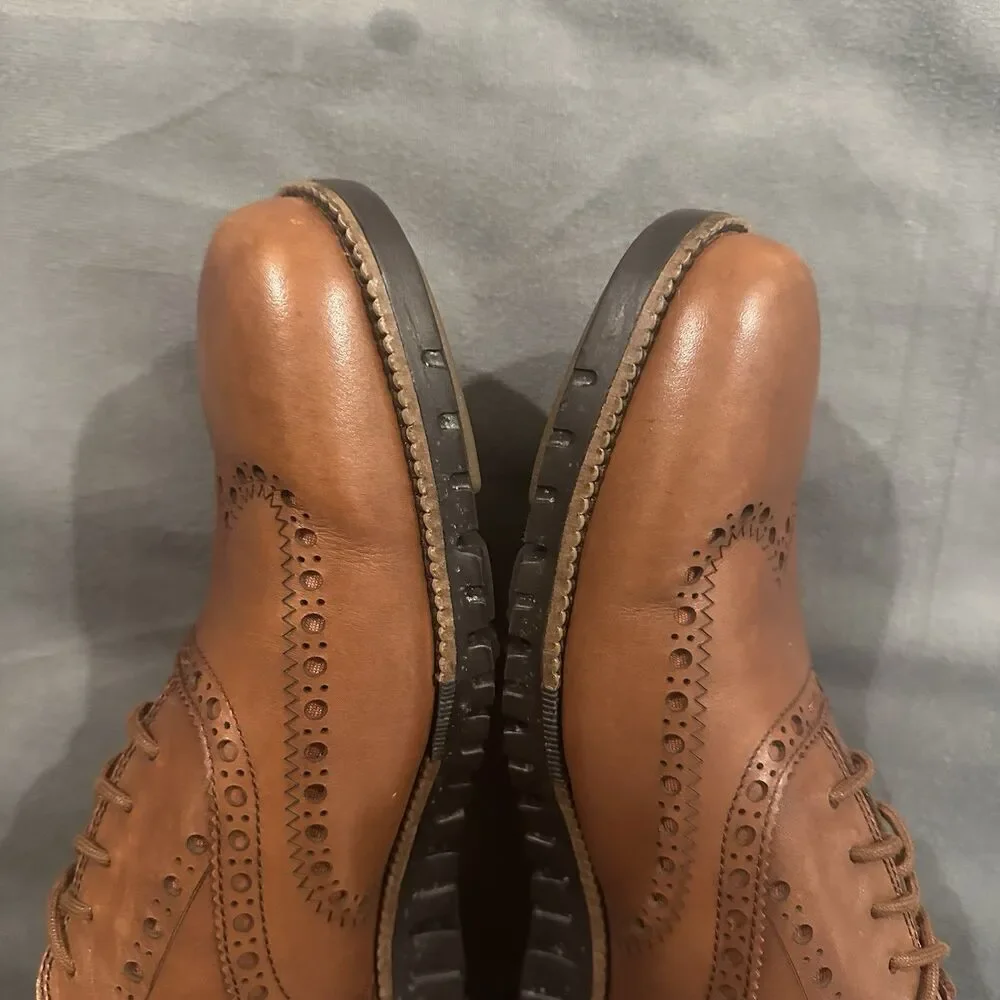 Cole Haan Zero Grand Wingtip Oxfords Dress Shoes Mens 11.5 M C24964 Brown